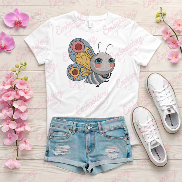 Cute Butterfly Embroidery Design