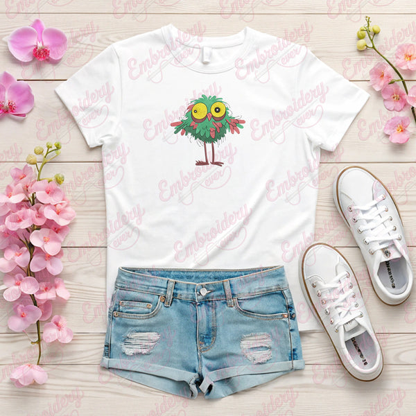 Crazy Bird Embroidery Design for Digital Machines