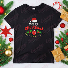 Merry Christmas Typography Tree Embroidery Design