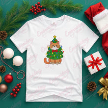 Christmas Cat Tree Embroidery Design