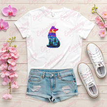 Colorful Wolves Embroidery Design