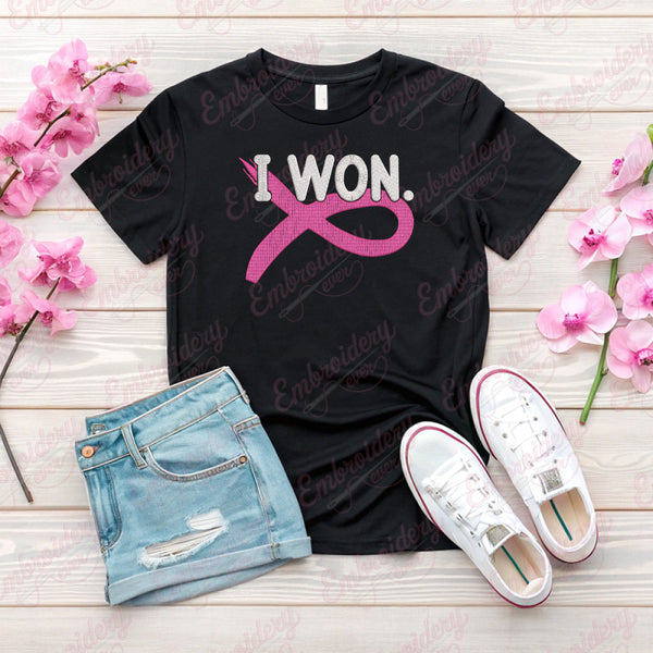 I Won Breast Cancer Survivor Embroidery Design