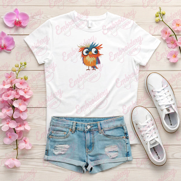 Creative Crazy Bird Embroidery Machine File