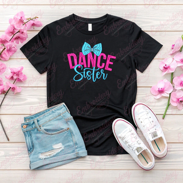 Dance Sister Embroidery Design