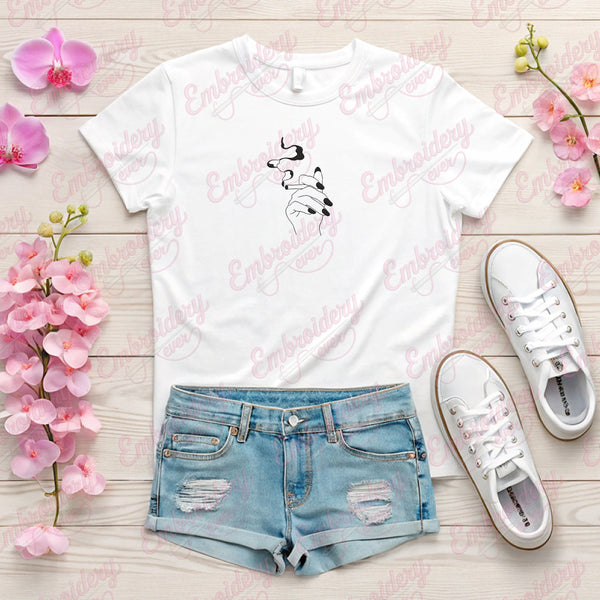 Smoking Art Embroidery Design