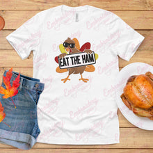 Turkey Eat The Ham Thanksgiving Embroidery Design