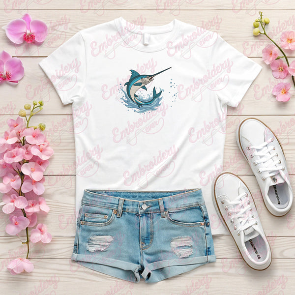 Marline Fish Embroidery Design