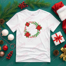 Christmas Flower Wreath Embroidery Design
