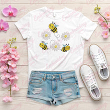 Daisy Bee Embroidery Design
