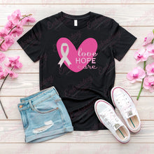 Love Hope Care Breast Cancer Embroidery File