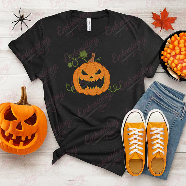 Halloween Pampkin Embroidery Design