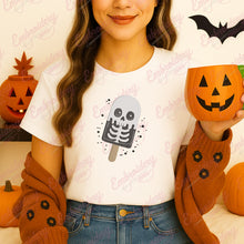 Skeleton Ice Cream Halloween Embroidery Design