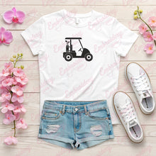 Golf Cart Silhouette Embroidery Design