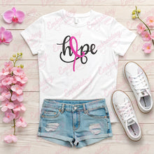 Hope Breast Cancer Ribbon Embroidery Design
