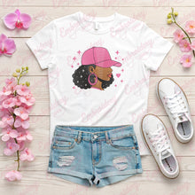 Afro Woman in Hat Embroidery Design