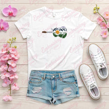 Guitar Sunset Embroidery Design