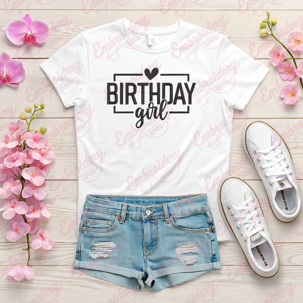 Birthday Girl Embroidery Design