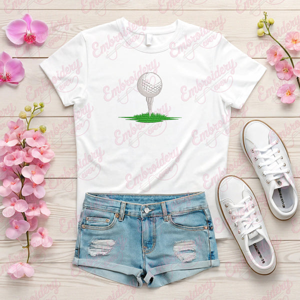 Golf Ball Embroidery Design