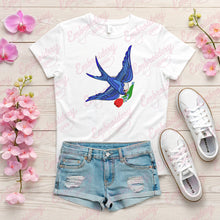 Bluebirds Embroidery Design