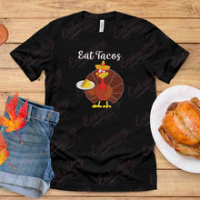 Eat Tacos Thanksgiving Turkey Embroidery Design