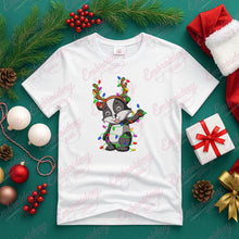 Badger Christmas Light Embroidery Design