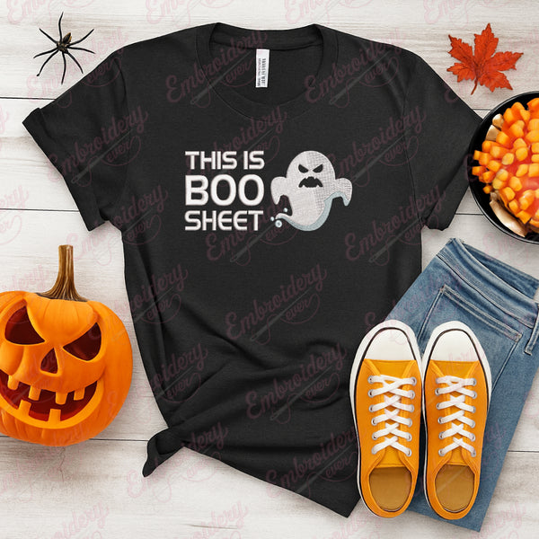 This Is Boo Sheet Halloween Embroidery Design