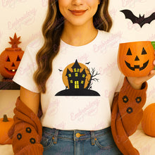 Halloween Haunted House Embroidery Design