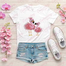 Crazy Flamingo Couple Embroidery Design