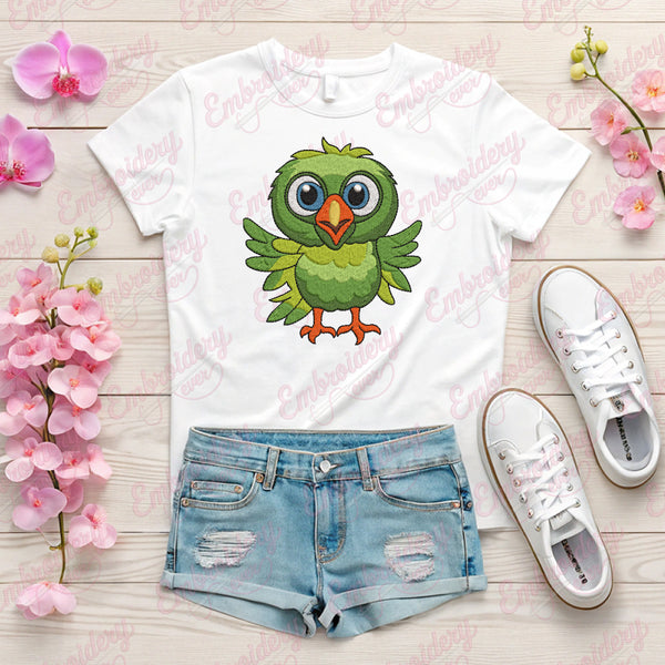 Cute Bird Machine Embroidery Design