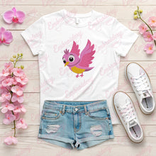 Cute Little Pink Bird Embroidery Design
