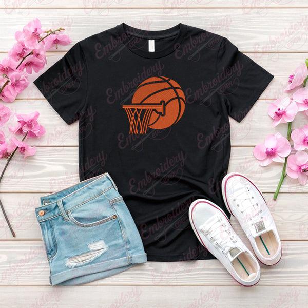 Basket Ball Embroidery Design