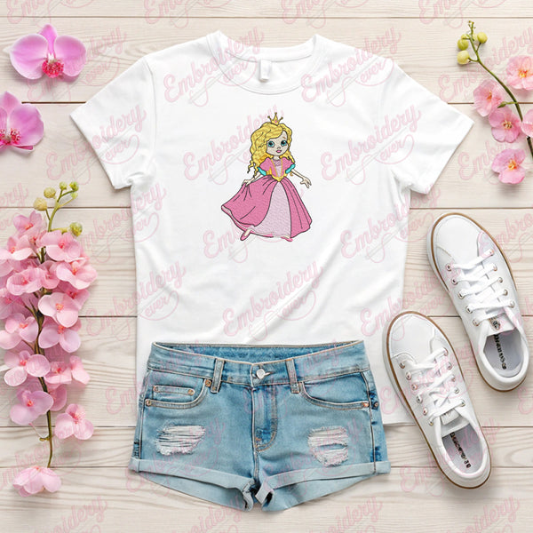 Designs Princess Embroidery Design