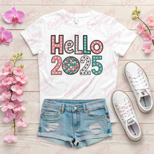 Hello 2025 Embroidery Design