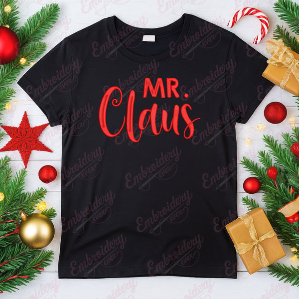 Mr. Claus Christmas Embroidery Design
