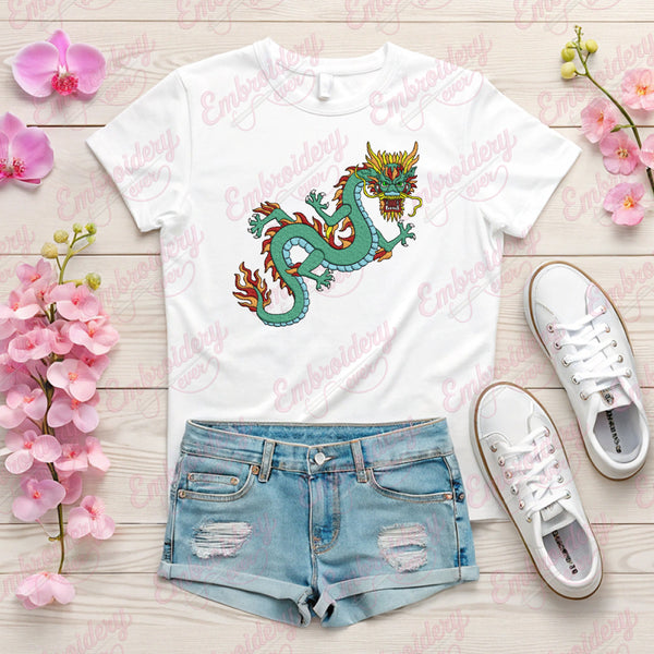 Dragon Embroidery Design