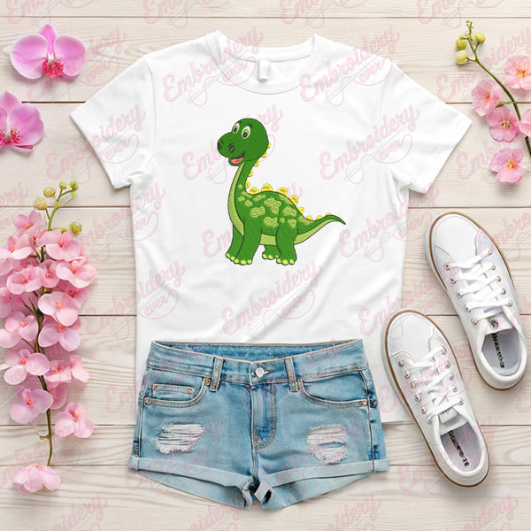 Funny Dinosaur Embroidery Design