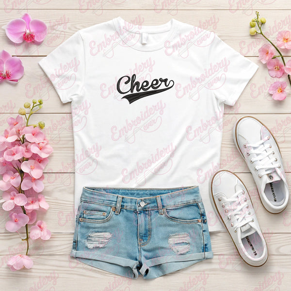 Cheer Cheerleader Embroidery Design