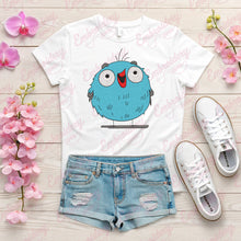 Cute Blue Cartoon Bird Embroidery Design