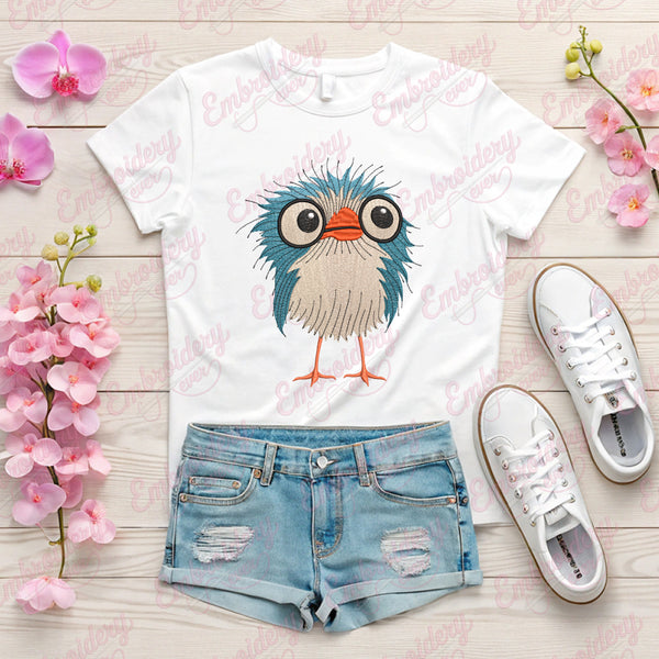 Cute Bird Embroidery Design