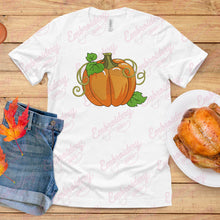Thanksgiving Pumpkin Embroidery Design