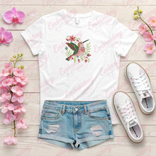 Tropical Leaves And Flowers With Bird Embroidery Design