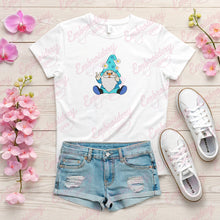 Funny Gnome with Daisy Flower Embroidery Design