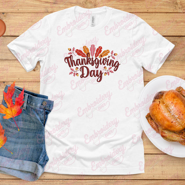 Holiday Season Thanksgiving Embroidery Design