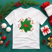 Christmas Holly With Red Berries Embroidery Design