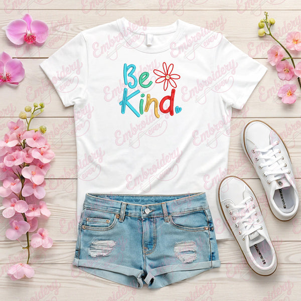 Be Kind Machine Embroidery Design
