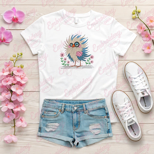 The Blossom Bird Embroidery Design