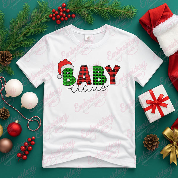 Baby Claus With Santa Hat Embroidery Design