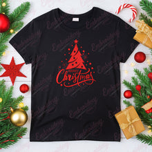 Red Christmas Tree Embroidery Design