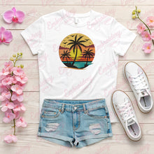 Sunrise Over the Beach Patch Embroidery Design