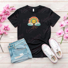 Happy Sun and Rainbow Embroidery Design